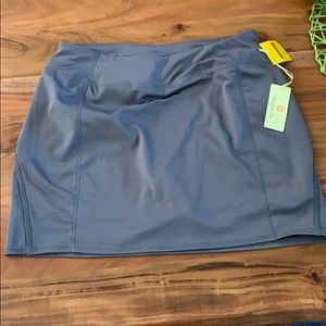 Tangerine tennis skirt